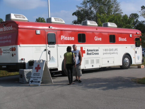 Should you donate blood in a bloodmobile?