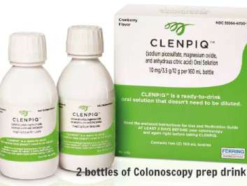 CLENPIQ bowel prep includes 2 small bottles of a solution that tastes so much better than most of the other colonoscopy prep drinks out there!