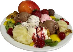 a not so healthy junk food filled plate. here are some good junk foods