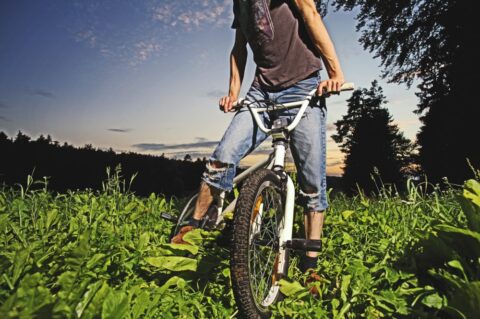 biking is one of the many fun ways to meditate when you're alone